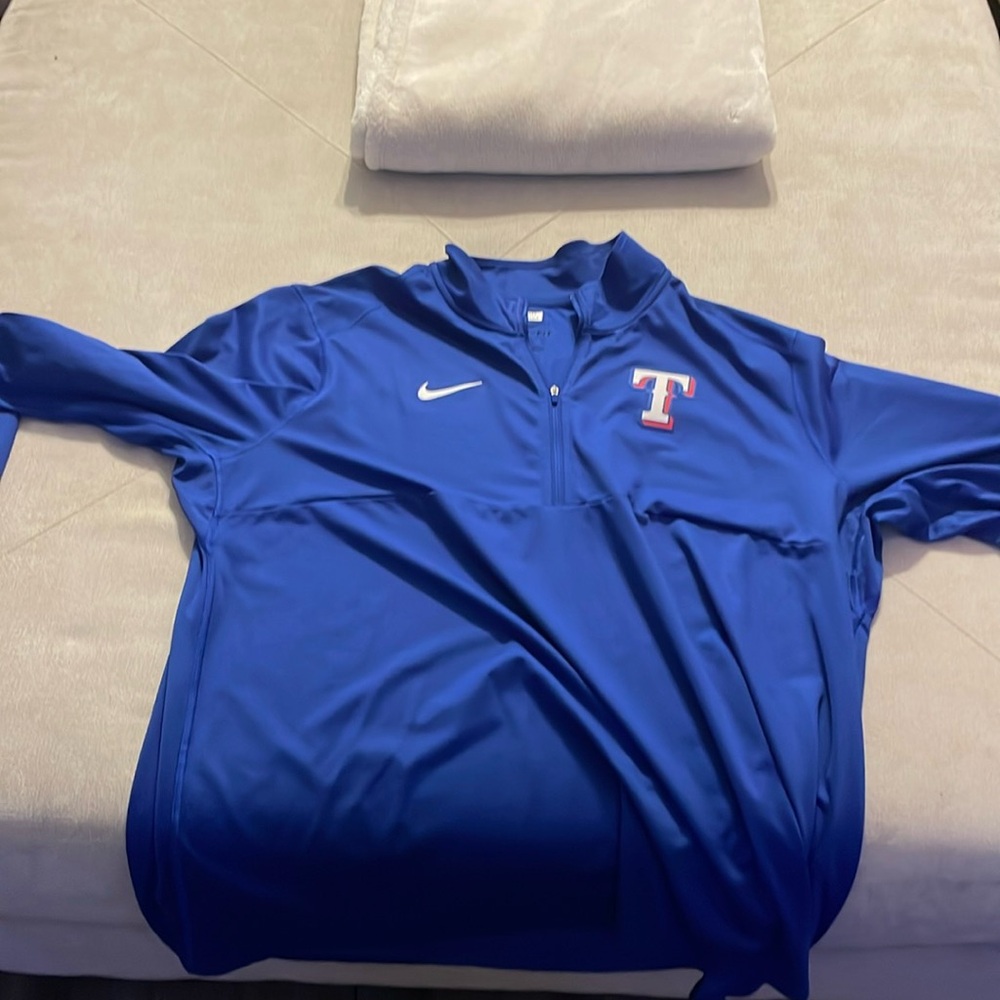 Nike mlb Texas ranger blue long sleeve shirt